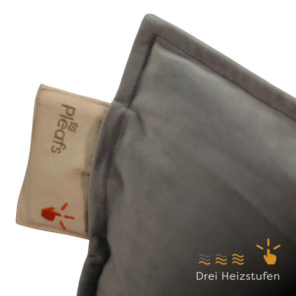 Pleafs Heizkissen Plush 45x45cm Black Coral, 1 Stk